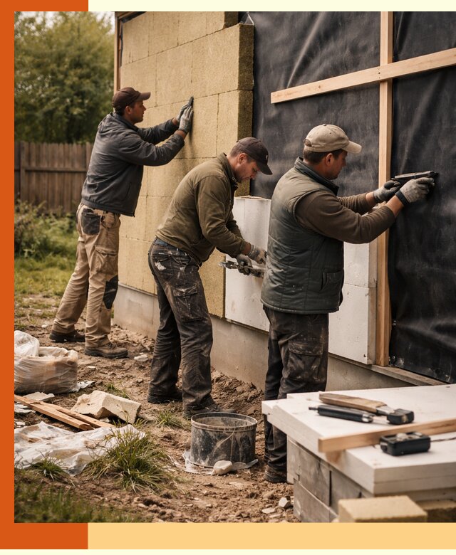 Утепление дачного дома под ключ в ельце