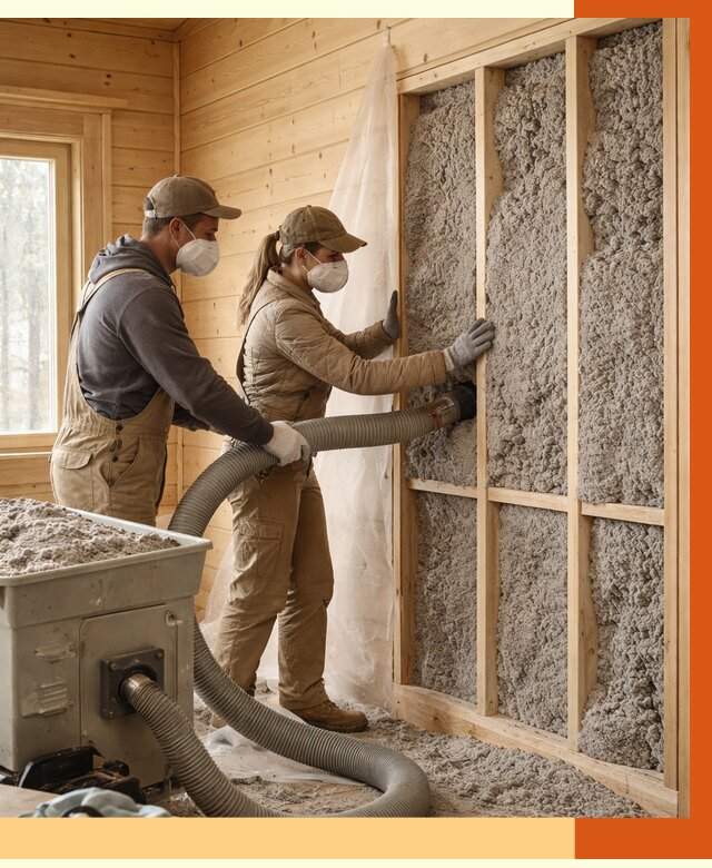 Утепление дачного дома эковатой в ельце от 1489 руб./м2 — комплексно, ТепломастерЕлц