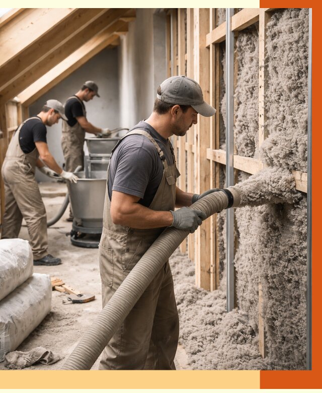 Утепление таунхауса эковатой в ельце от 2259 руб./м² — монтаж и задувка | ТепломастерЕлц