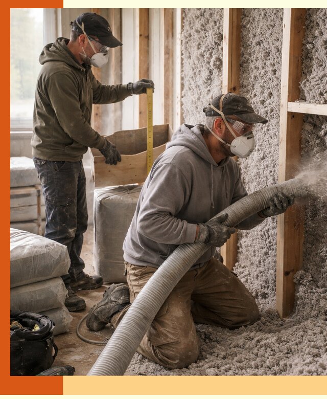 Утепление таунхауса эковатой в ельце для максимально теплых стен