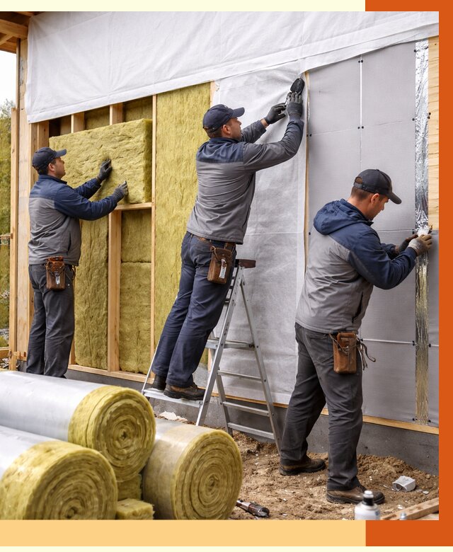 Утепление каркасного дома в ельце от 4313 руб./м2 — профессионально | ТепломастерЕлц