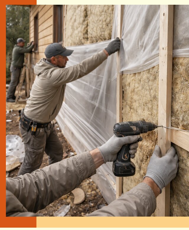 Утепление дома из бруса в ельце качественно и долговечно