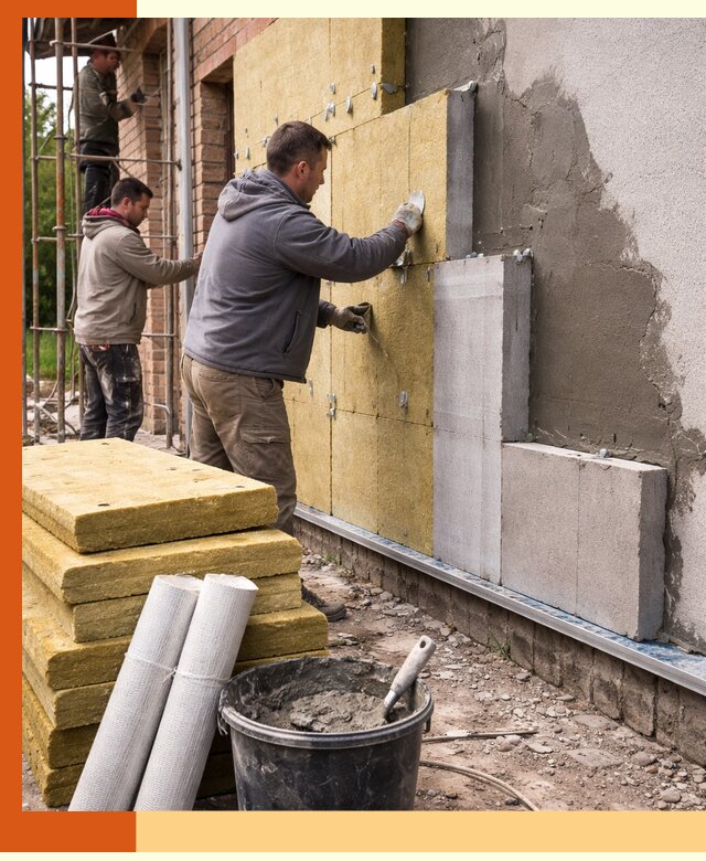 Утепление кирпичного дома под ключ в ельце