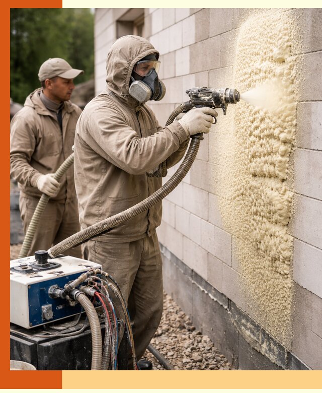 Утепление дома из газобетона ППУ в ельце — надежная теплоизоляция