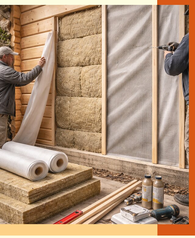 Утепление дома из минибруса в ельце от 4621 руб/м2 — заказать профессионально | ТепломастерЕлц