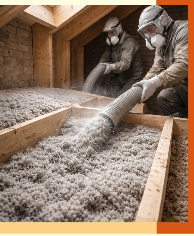 Утепление коттеджа эковатой в ельце от 2567 руб./м² — комплексная задувка и монтаж | ТепломастерЕлц