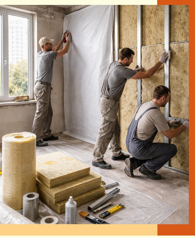 Утепление квартиры в ельце от 4621 руб/м2 — утеплить квартиру изнутри и снаружи | ТепломастерЕлц