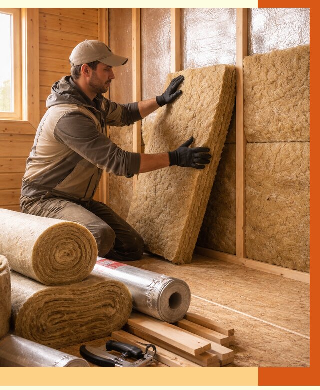 Утепление бани в ельце под ключ от 4621 руб./м2 — утеплить потолок, пол и стены | ТепломастерЕлц