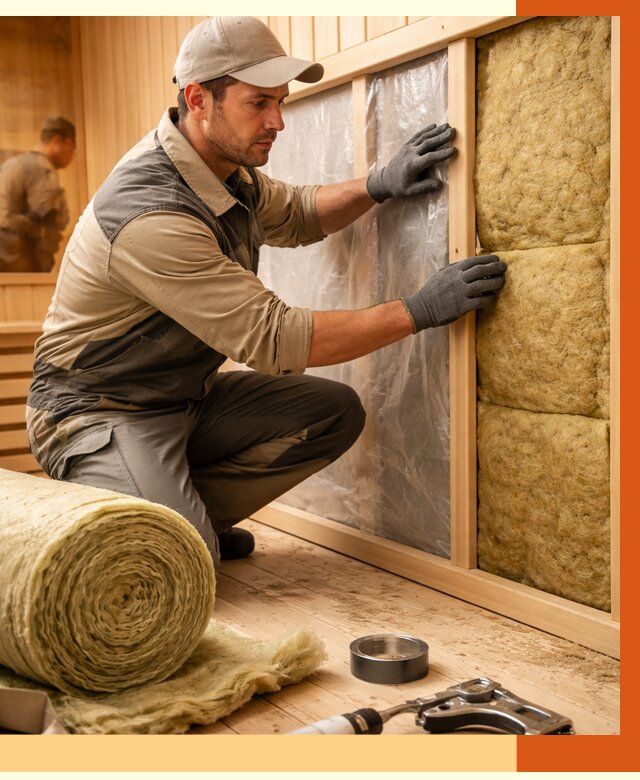 Утепление сауны изнутри в ельце от 6674 руб. за м2 | ППУ, под ключ — ТепломастерЕлц