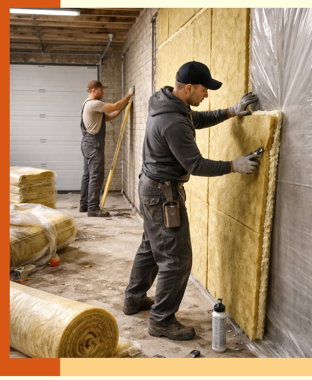 Утепление гаража под ключ в ельце — все виды теплоизоляции