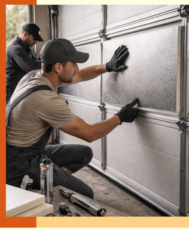 Утепление гаражных ворот в ельце качественно и надежно