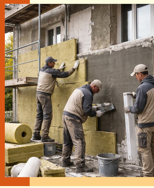 Утепление фасада зданий и домов в ельце