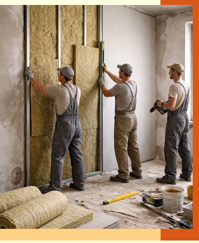 Утепление стен изнутри в ельце от 2310 руб/м² под ключ | ТепломастерЕлц