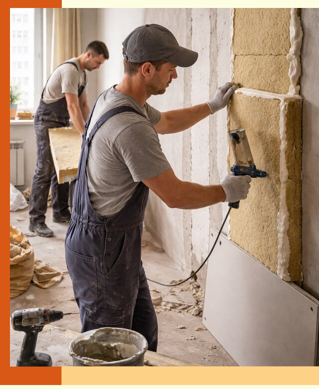 Утепление стен изнутри в ельце — качественно и эффективно