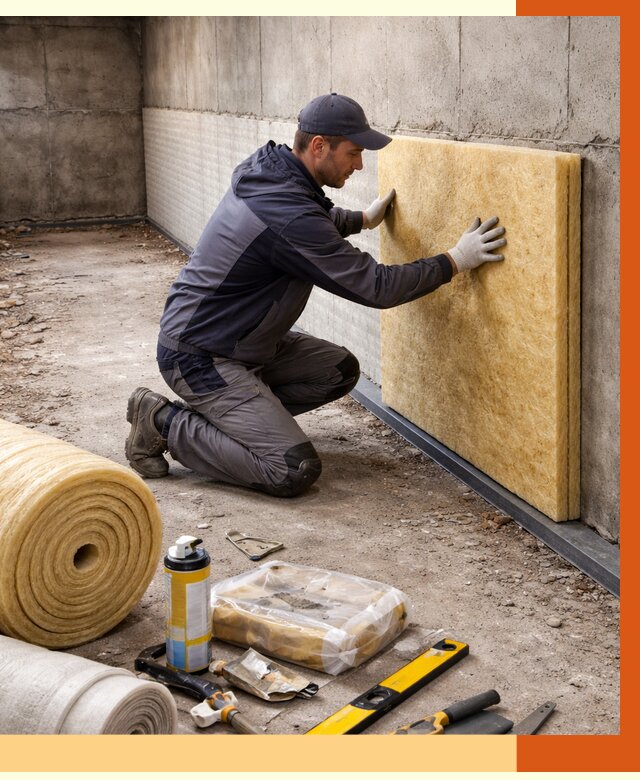 Утепление фундамента изнутри в ельце от 4313 руб./м2 — работы под ключ | ТепломастерЕлц