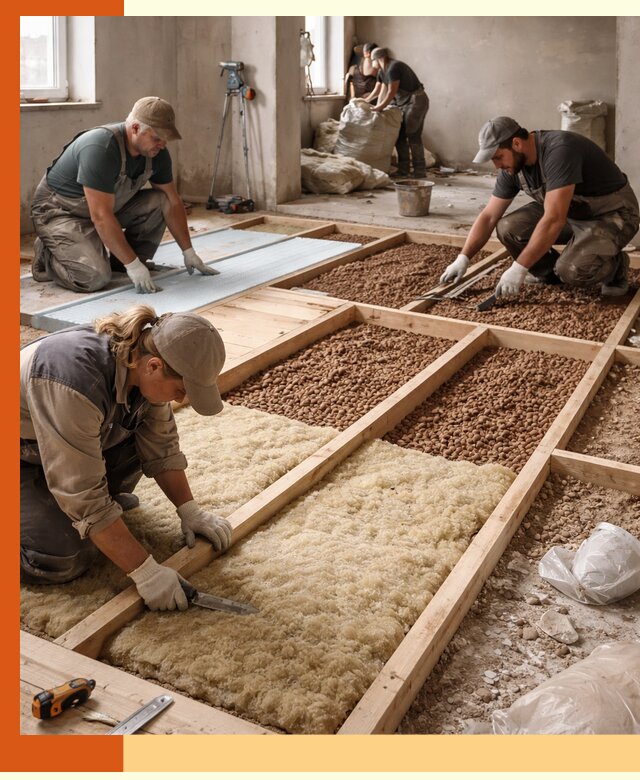 Утепление перекрытий жилых и промышленных зданий в ельце