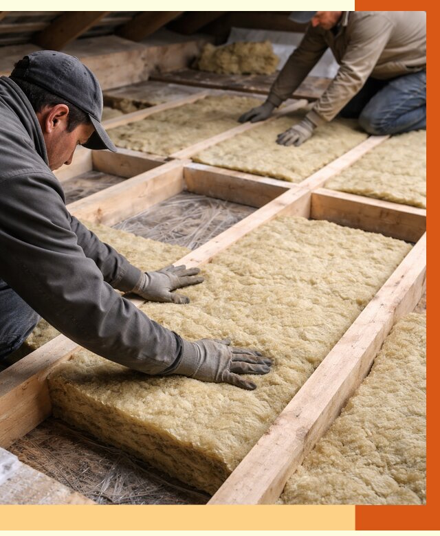 Утепление чердака минватой в ельце от 3594 руб/м2 под ключ | ТепломастерЕлц