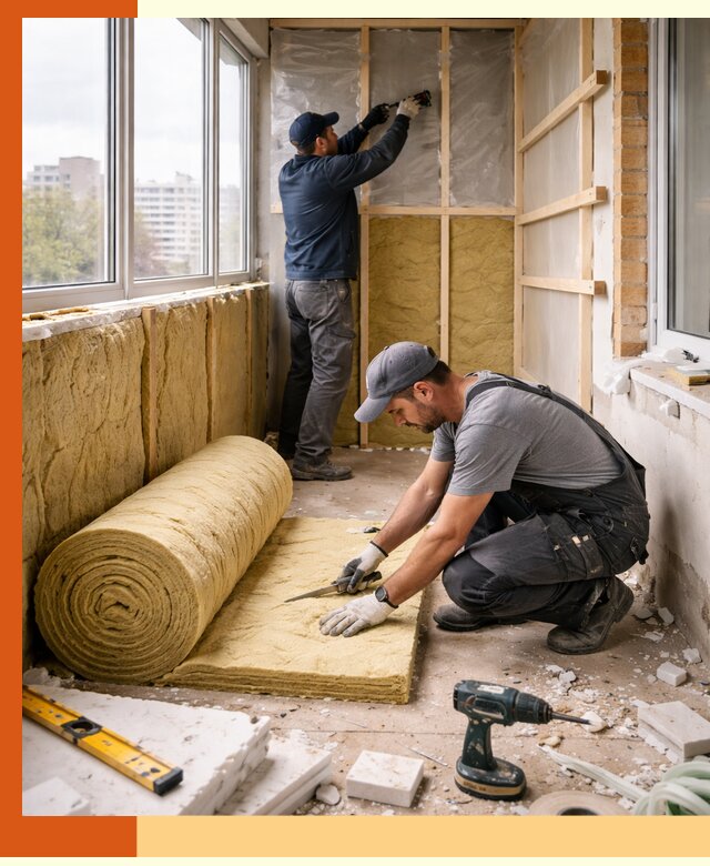 Утепление балкона под ключ в ельце качественно и быстро