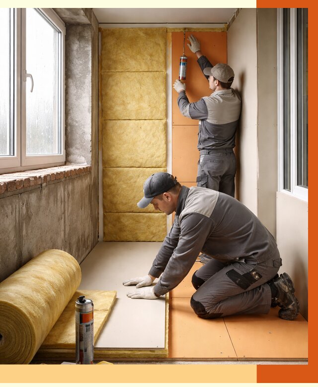 Утепление лоджии под ключ в ельце от 6674 руб/м2 — комплексное решение | ТепломастерЕлц