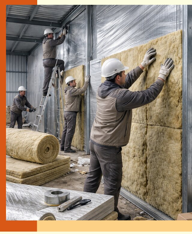 Утепление металлического склада в ельце: теплоизоляция и герметизация