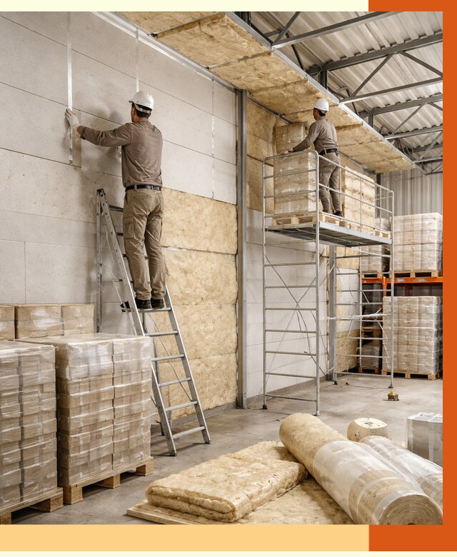 Утепление склада готовой продукции в ельце от 2002 руб./м2 — комплексно | ТепломастерЕлц