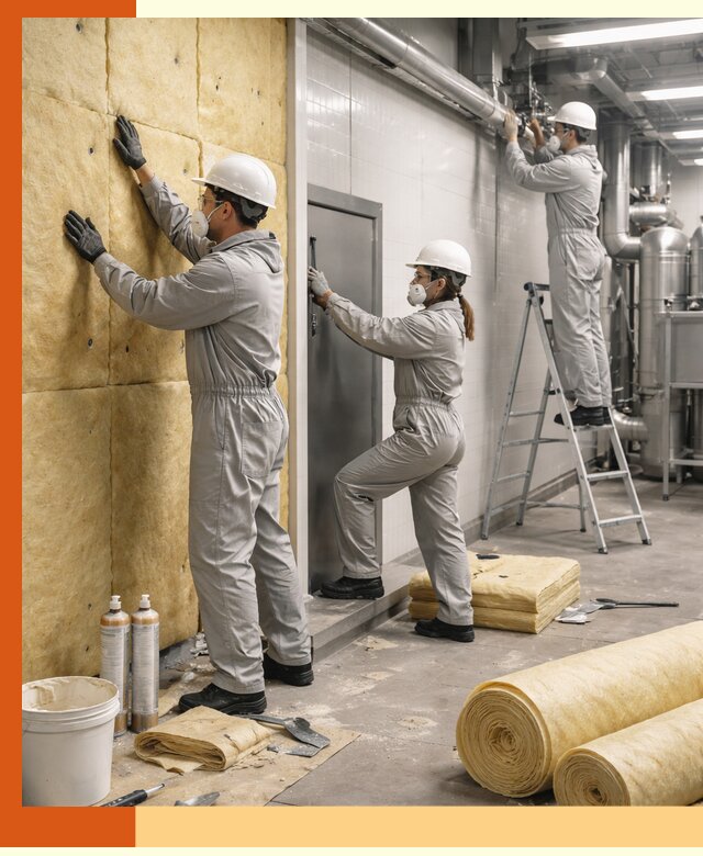 Утепление пищевого цеха под ключ в ельце