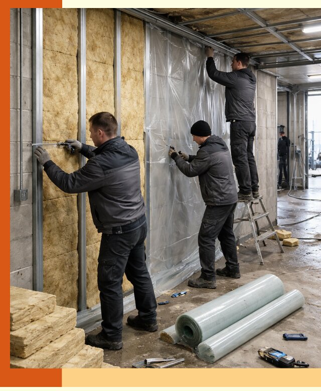 Профессиональное утепление автомойки в ельце для любого типа помещений