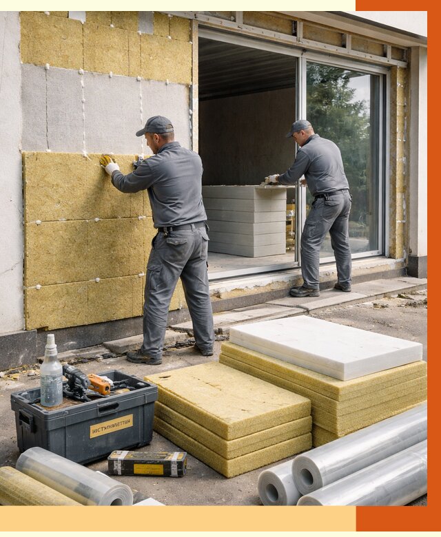 Утепление торгового павильона в ельце от 14889 руб./м² под ключ | ТепломастерЕлц