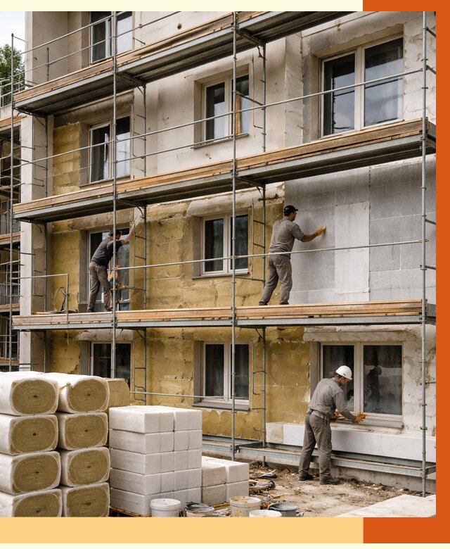 Утепление гостиницы в ельце от 7393 руб./м2 — комплексно, ППУ, под ключ | ТепломастерЕлц