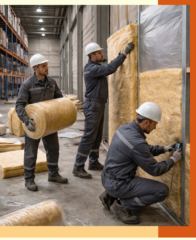 Утепление логистического центра в ельце от 4621 руб/м² под ключ | ТепломастерЕлц