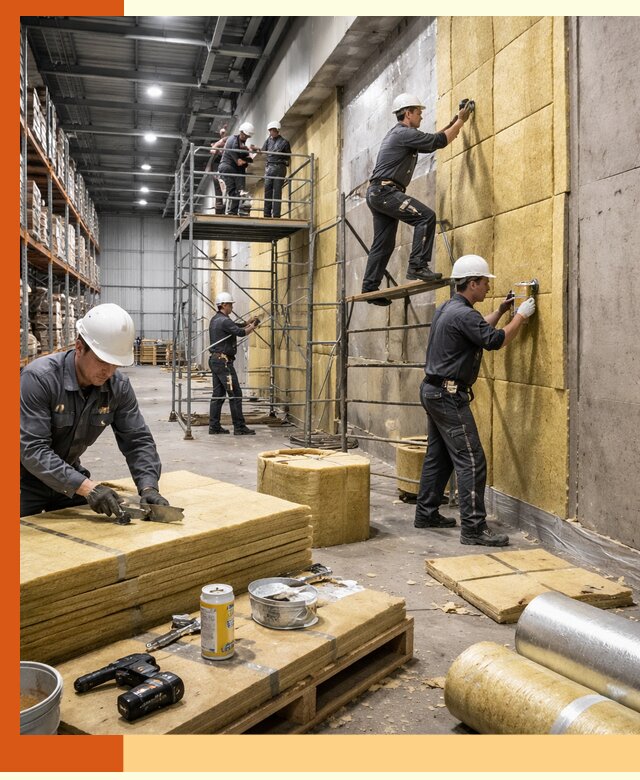 Утепление логистического центра в ельце качественно и экономично