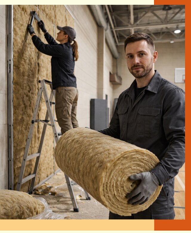 Утепление спортзала в ельце от 7701 руб/м2 — комплексное утепление под ключ | ТепломастерЕлц