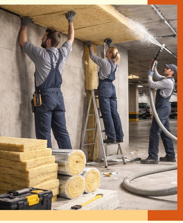 Утепление паркинга в ельце от 6982 руб./м2 — работы под ключ | ТепломастерЕлц