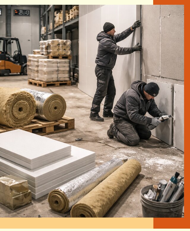 Утепление холодного склада в ельце от 8728 руб/м2 — комплексное под ключ | ТепломастерЕлц