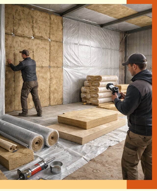 Утепление теплого склада в ельце под ключ от 11808 руб/м² | ТепломастерЕлц