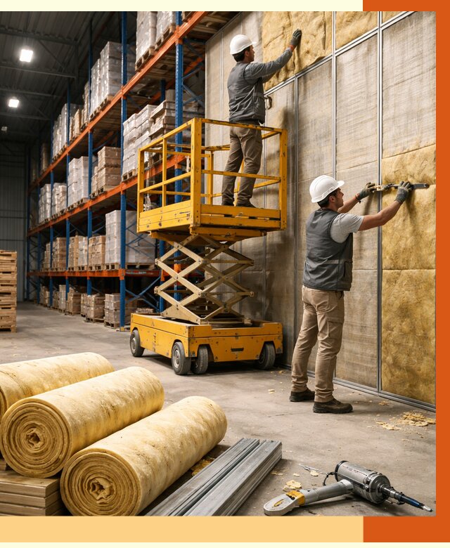 Утепление торгового склада в ельце от 3286 руб/м2 — комплексно и под ключ | ТепломастерЕлц