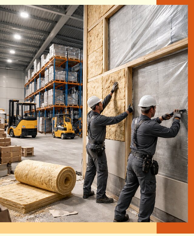 Утепление склада с техникой в ельце от 4313 руб./м2 — комплексно под ключ | ТепломастерЕлц