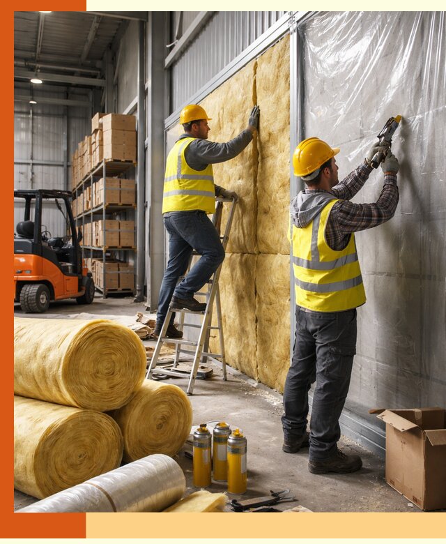 Утепление склада с техникой в ельце под ключ