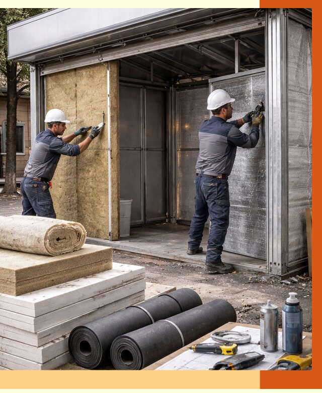 Утепление павильона шаурма в ельце под ключ от 1232 руб. за м² | ТепломастерЕлц