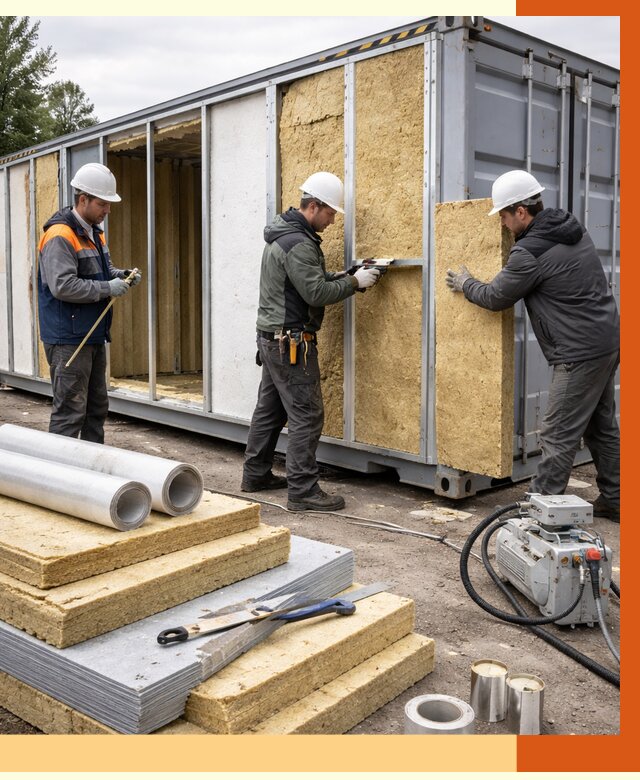 Утепление морского контейнера в ельце от 3851 руб. под ключ | ТепломастерЕлц