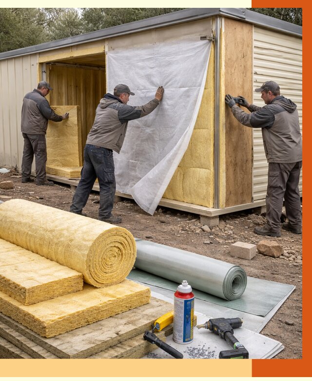 Утепление строительной бытовки в ельце от 12835 руб. под ключ | ТепломастерЕлц