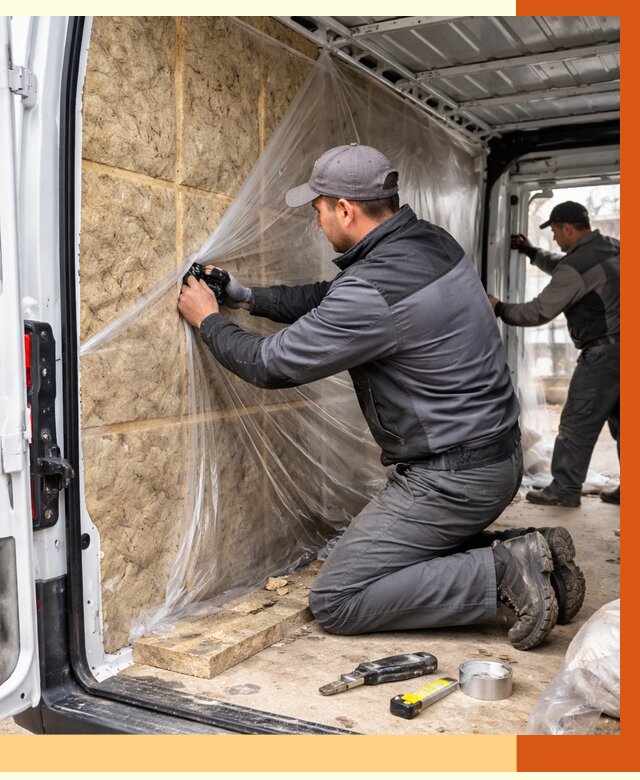 Утепление фургона в ельце от 16942 руб/м2 — утепление фургона ППУ и кузова | ТепломастерЕлц