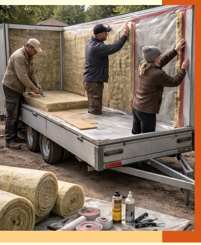 Утепление прицепа в ельце под ключ от 12835 руб. — комплекс от ТепломастерЕлц