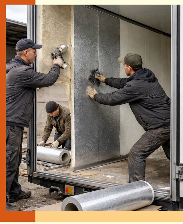 Утепление холодильного кузова в ельце — монтаж и теплоизоляция