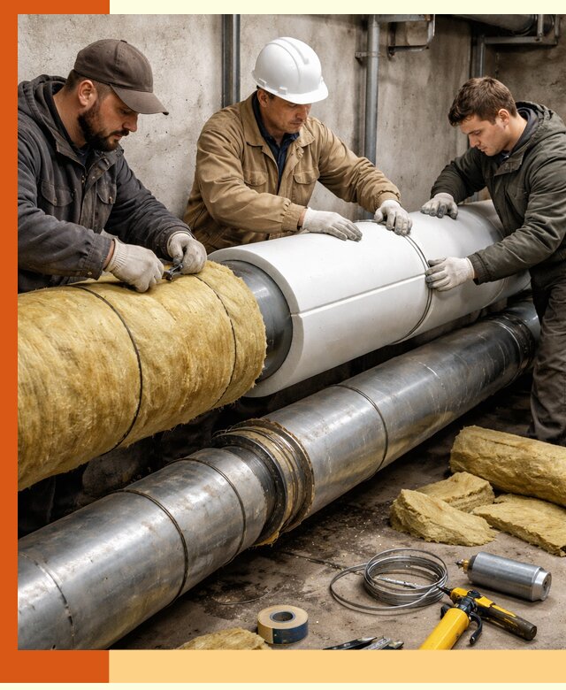 Утепление трубопровода в ельце с гарантией энергоэффективности