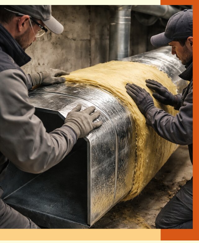 Утепление воздуховодов в ельце от 4313 руб. — теплоизоляция вентиляции | ТепломастерЕлц