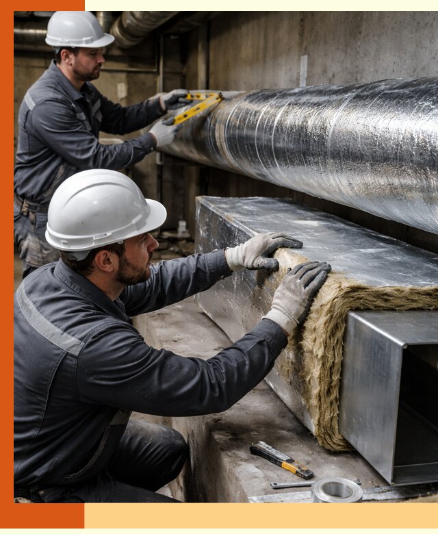 Профессиональное утепление воздуховодов и теплоизоляция в ельце