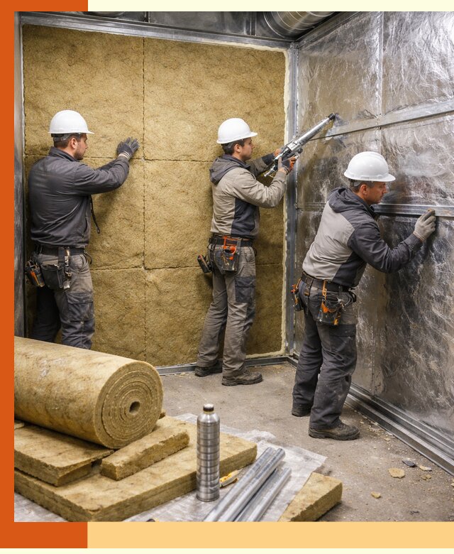 Утепление венткамеры в ельце — качественная теплоизоляция и шумопоглощение