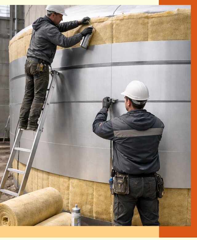 Утепление цистерны в ельце пенополиуретаном от 14889 руб. под ключ | ТепломастерЕлц