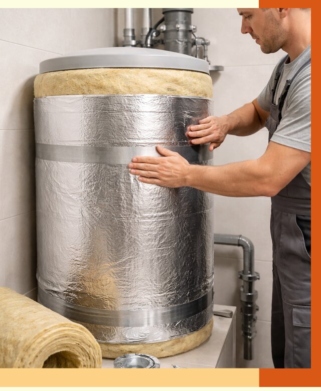 Утепление бойлера в ельце от 4621 руб. под ключ | Утепление ППУ | ТепломастерЕлц